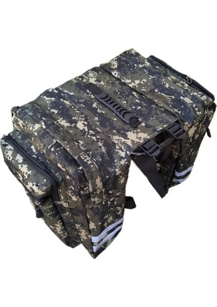 Siyah Stil Aubtec Kamuflaj Bisiklet Çantası Büyük Çift Paket Dağ Bisikleti Çift Paket Bisiklet Çantaları Panniers Bisiklet Aksesuarları (Yurt Dışından)