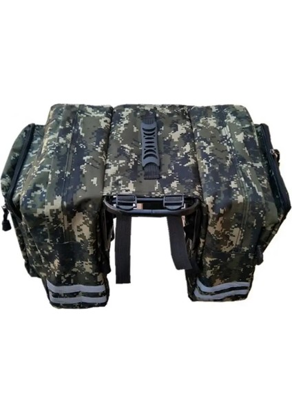 Siyah Stil Aubtec Kamuflaj Bisiklet Çantası Büyük Çift Paket Dağ Bisikleti Çift Paket Bisiklet Çantaları Panniers Bisiklet Aksesuarları (Yurt Dışından)