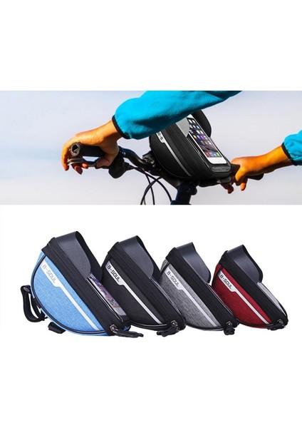 No.1 Tarzı B-Soul Su Geçirmez Bisiklet Çantası Bisiklet Çerçevesi Ön Üst Tüp Çanta Moilbe Telefon Için Dokunmatik Ekran Mtb Moutain Yol Bisikleti Çantası (Yurt Dışından)