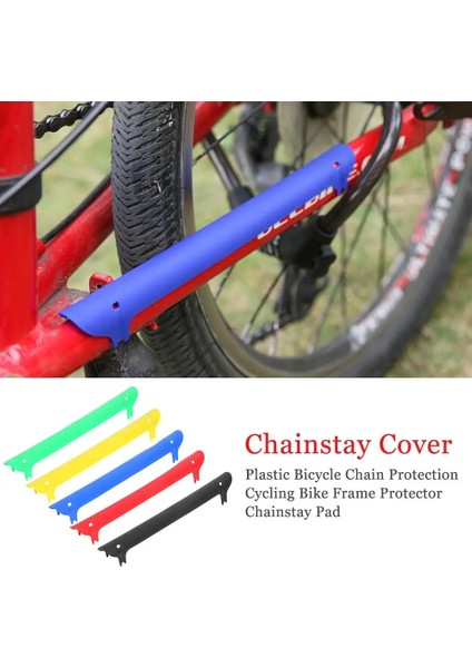 Kırmızı Stil Plastik Bisiklet Zincir Koruma Bisiklet Bisiklet Çerçeve Koruyucu Chainstay Arka Çatal Koruma Kapak Pad Chainstay Koruyucu (Yurt Dışından) fiyatları