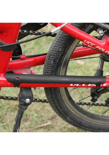 Kırmızı Stil Plastik Bisiklet Zincir Koruma Bisiklet Bisiklet Çerçeve Koruyucu Chainstay Arka Çatal Koruma Kapak Pad Chainstay Koruyucu (Yurt Dışından) fırsatları