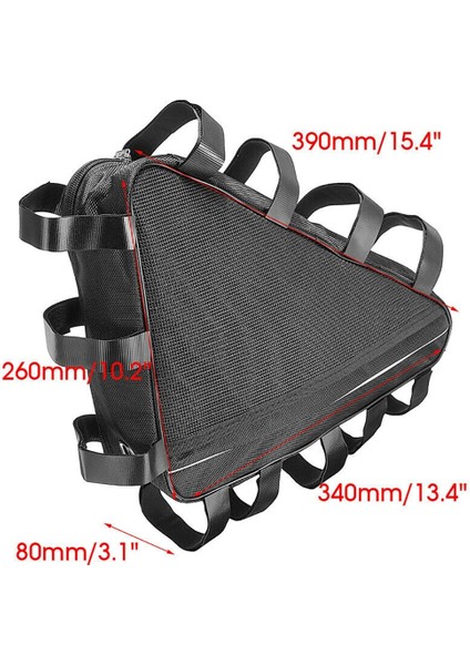 Siyah Stil Dayanıklı Üçgen Bisiklet Çantası Elektrikli Dağ Bisikleti Li-Ion Pil Çanta Paketi Kapağı Büyük Kapasiteli Bisiklet Üçgen Çerçeve Çanta Parçaları (Yurt Dışından) fırsatları