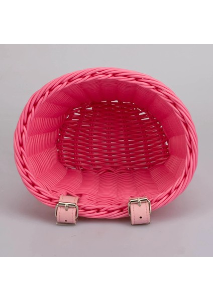 Yeşil Stil Pe Rattan Hasır Bisiklet Ön Sepet Ayarlanabilir El Dokuması Çocuk Yetişkin Bisiklet Gidon Taşıma Çantası Bisiklet Aksesuarları (Yurt Dışından)