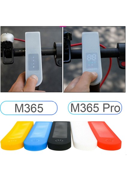 Beyaz Stil 140X39X7MM Ooter Dashboard Kapak Yumuşak Silikon Kol Devre Ekran Su Geçirmez Korumak Kılıf Xiaomi Mijia M365 Pro Access (Yurt Dışından)