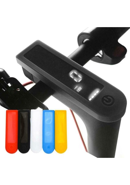 Beyaz Stil 140X39X7MM Ooter Dashboard Kapak Yumuşak Silikon Kol Devre Ekran Su Geçirmez Korumak Kılıf Xiaomi Mijia M365 Pro Access (Yurt Dışından)