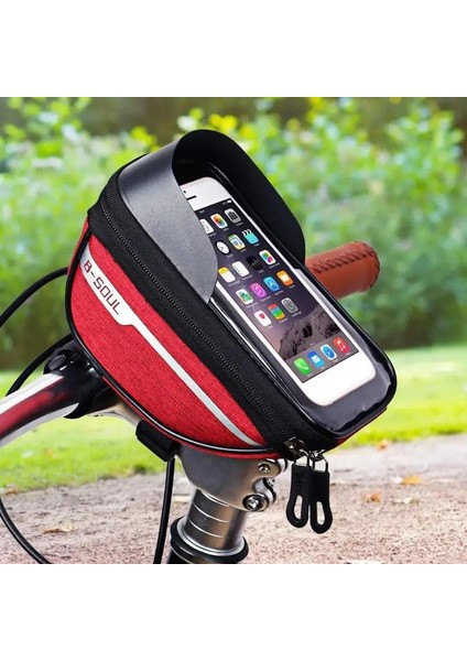 B Tipi Mavi Stil 1 Adet Mtb Bisiklet Çerçeve Ön Tüp Çanta Pratik Su Geçirmez Dokunmatik Ekran Telefon Standı Pannier Gerekli Açık Bisiklet Malzemeleri (Yurt Dışından) fiyatları