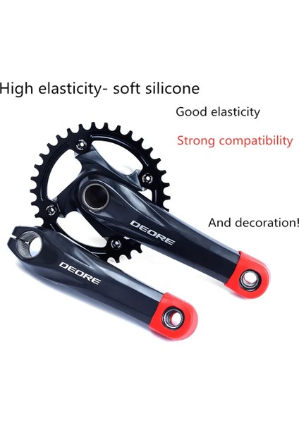 Kırmızı Stil Bisiklet Silikon Krank Kapağı Koruyucu Silikon Kol Pedal Aynakol Koruyucu Kılıf Dağ Yol Bisikleti Bisiklet Mtb Aksesuarları (Yurt Dışından) fiyatları