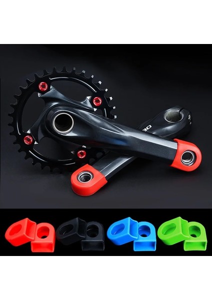 Kırmızı Stil Bisiklet Silikon Krank Kapağı Koruyucu Silikon Kol Pedal Aynakol Koruyucu Kılıf Dağ Yol Bisikleti Bisiklet Mtb Aksesuarları (Yurt Dışından) fırsatları