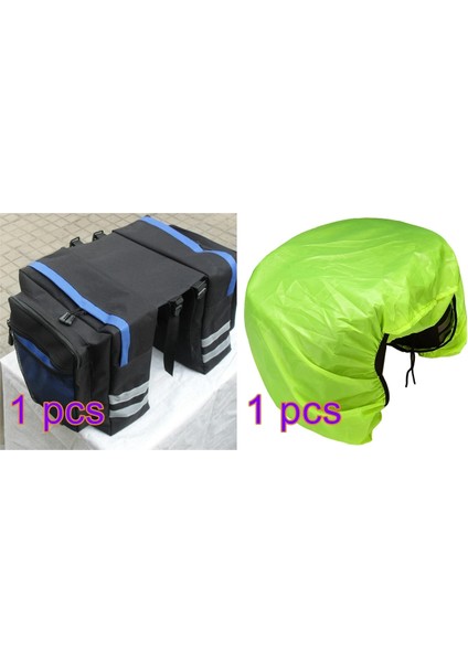 Açık Gri Tarzı Bisiklet Çift Taraflı Arka Kuyruk Koltuk Depolama Pratik Dağ Bisikleti Bagaj Rafı Yansıtıcı Şerit Bagaj ile Kuyruk Koltuk Pan Çanta (Yurt Dışından)