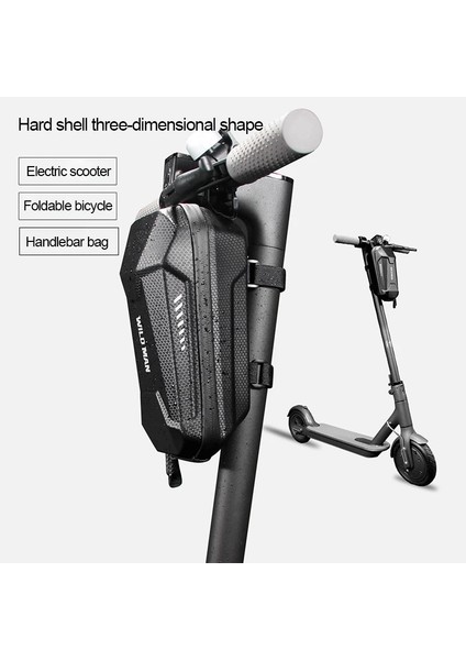 2l Tarzı L Su Geçirmez Bisiklet Asılı Çanta Katlanır Bisiklet Çantası Evrensel Eva Sert Kabuk Ön Çerçeve Elektrikli Scooter Saklama Çantası M365 Pro (Yurt Dışından)