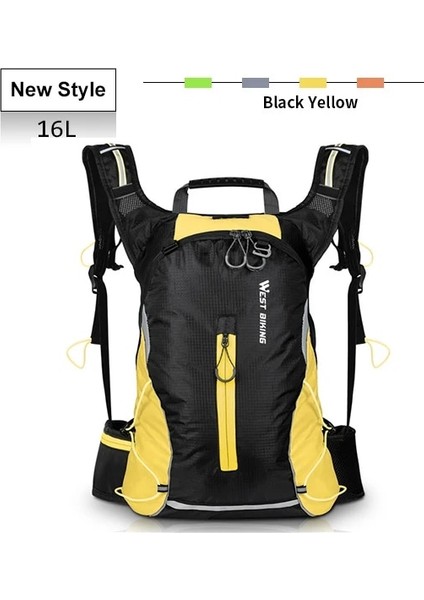 16L Yeni Stil Sarı Stil Ultralight Bisiklet Çantası Taşınabilir Su Geçirmez Spor Sırt Çantası 10L 15L16L Açık Yürüyüş Tırmanma Kılıfı Bisiklet Bisiklet Katlanır Sırt Çantası (Yurt Dışından)