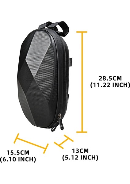 4l 27X14X12CM Stili Mtb Bisiklet Kafası Asılı Çanta 3l 4l Yağmur Geçirmez Su Geçirmez Elektrikli Scooter Eva Sert Kabuk Gidon Çantası Kick Scooter Kamera 3l Kılıfı (Yurt Dışından)