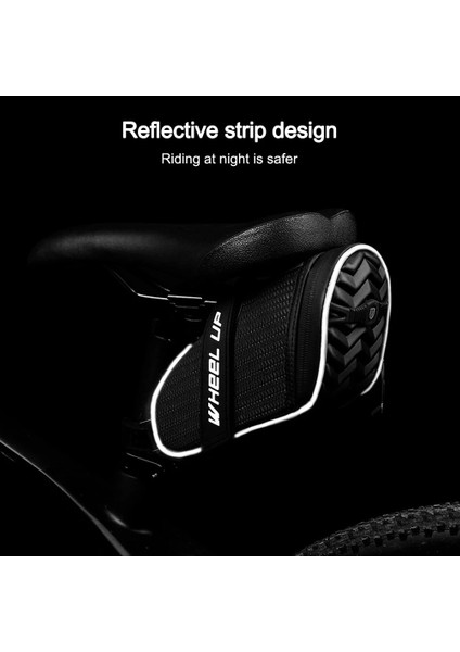 C19- Stil Tekerlek Yukarı Eyer Çantası Arka Koltuk Direği Çanta Yansıtıcı Arka Koltuk Kutusu Mtb Darbeye Dayanıklı Kuyruk Çerçevesi (Yurt Dışından) fırsatları