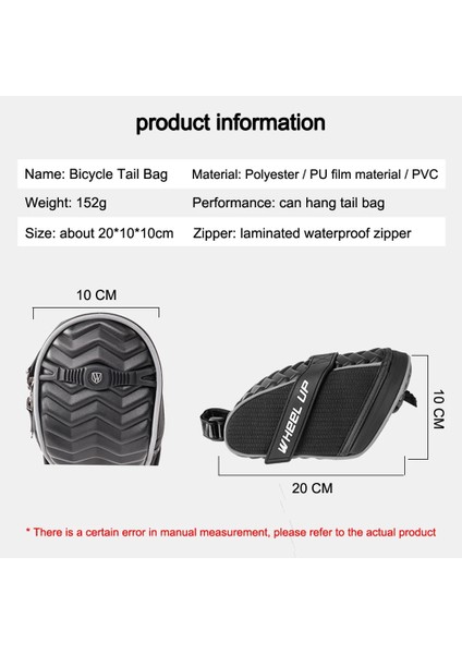 C19- Stil Tekerlek Yukarı Eyer Çantası Arka Koltuk Direği Çanta Yansıtıcı Arka Koltuk Kutusu Mtb Darbeye Dayanıklı Kuyruk Çerçevesi (Yurt Dışından) indirimleri