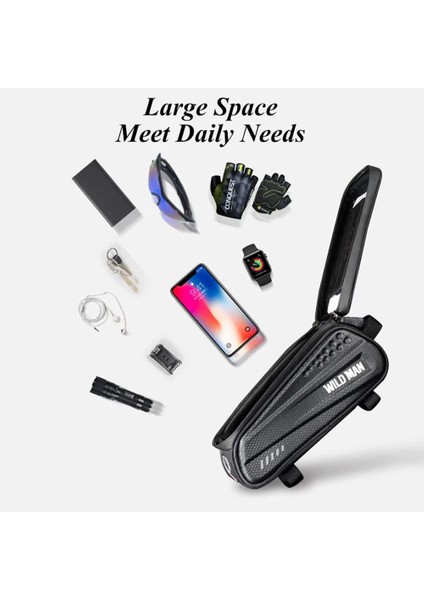 X1 Kırmızı Stil Wıld Man Yağmur Geçirmez Mtb Bisiklet Çantası Bisiklet Çerçevesi Ön Üst Tüp Dokunmatik Ekran Telefon Çantası Yansıtıcı Telefon Kılıfı Bisiklet Aksesuarları (Yurt Dışından) modelleri