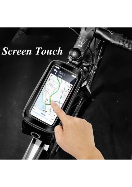 X1 Kırmızı Stil Wıld Man Yağmur Geçirmez Mtb Bisiklet Çantası Bisiklet Çerçevesi Ön Üst Tüp Dokunmatik Ekran Telefon Çantası Yansıtıcı Telefon Kılıfı Bisiklet Aksesuarları (Yurt Dışından) fırsatları