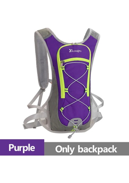 Mor Tarzı Ultralight Nefes Alabilir Taşınabilir Bisiklet Çantası Açık Koşu Bisiklete Binme Yürüyüş 2l Su Torbası ile Nemlendirme Sırt Çantası Mesane Şişesi (Yurt Dışından)