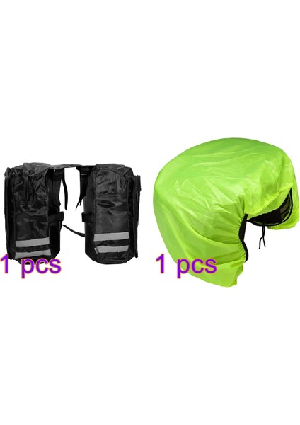 Gösterildiği Gibi Stil Bisiklet Çift Taraflı Arka Kuyruk Koltuk Depolama Pratik Dağ Bisikleti Bagaj Rafı Yansıtıcı Şerit Bagaj ile Kuyruk Koltuk Pan Çanta (Yurt Dışından)