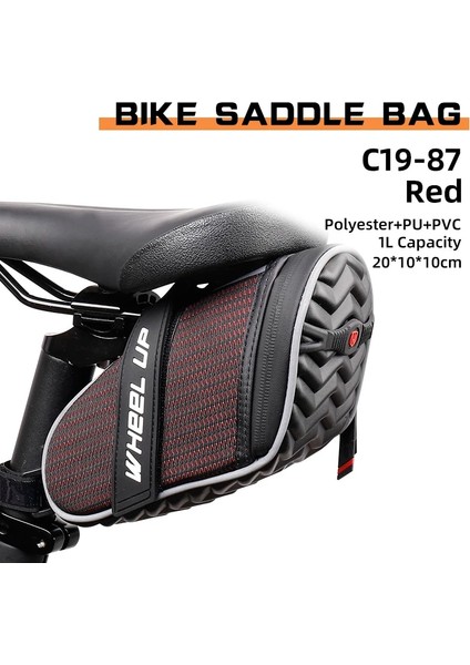 C19-87 Stili Wheel Up Bisiklet Çantası Yağmur Geçirmez Bisiklet Sırt Çantası Yansıtıcı Arka Büyük Kapasite Için Bisiklet Seatpost Mtb Bisiklet Çantası Aksesuarı (Yurt Dışından)