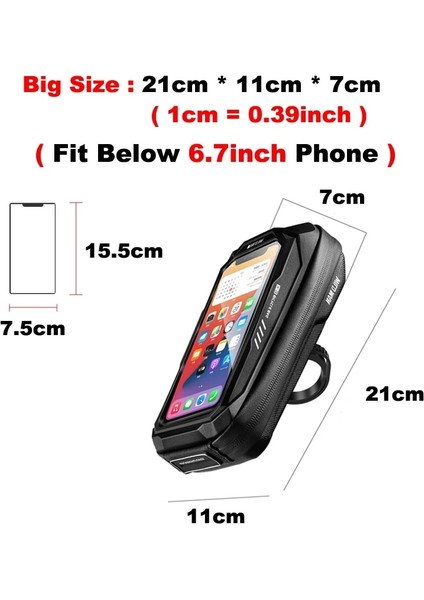 V21-99 Stili Diğer Bisiklet Çantası Telefon Tutucu Kılıf Su Geçirmez Dağ Yolu Çerçevesi Ön Bisiklet Çantası Pannier Eyer Koltuk Gidon Bisiklet Aksesuarları (Yurt Dışından)
