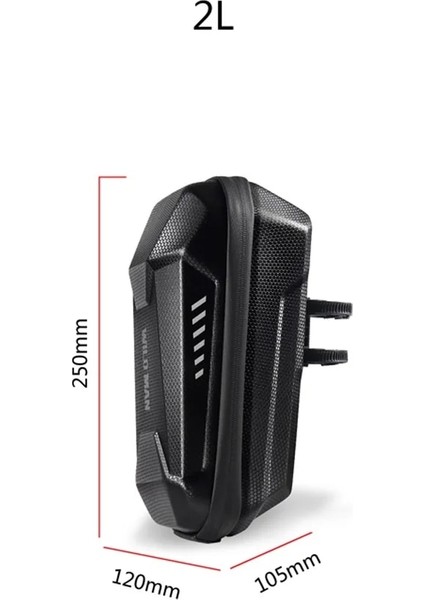 2 L Tarzı Vahşi Adam Elektrikli Scooter Çantası Bisiklet Çantaları Kafa Kolu Çanta Eva Sert Kabuk Kılıf Çanta Xiaomi M365 Pro Için Bisiklet Aksesuarları (Yurt Dışından)