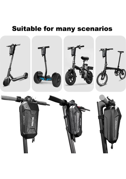 2 L Tarzı Vahşi Adam Elektrikli Scooter Çantası Bisiklet Çantaları Kafa Kolu Çanta Eva Sert Kabuk Kılıf Çanta Xiaomi M365 Pro Için Bisiklet Aksesuarları (Yurt Dışından) indirimleri