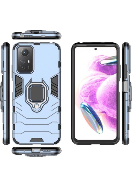 Xiaomi Redmi NOTE12S 4g Için Kılıf 360 &deg; Dönen Halka Darbeye Kapak Damla (Yurt Dışından) modelleri