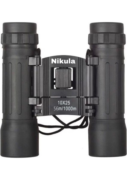 10X25 Av Dürbünü 56M/1000M Kauçuk Kaplama Siyah