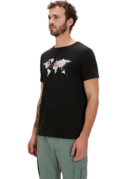 Badbear Globe Erkek Tshirt - Siyah