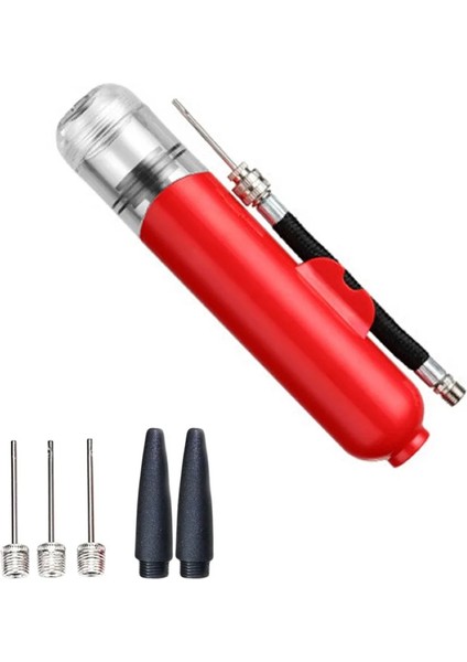 Kırmızı Stil 16CM Mini Top Pompası Taşınabilir Plastik Çift Eylem Spor Topları Basketbol Futbol Futbol Yoga Topu El Hava Pompası Şişirme ile Hayır (Yurt Dışından)