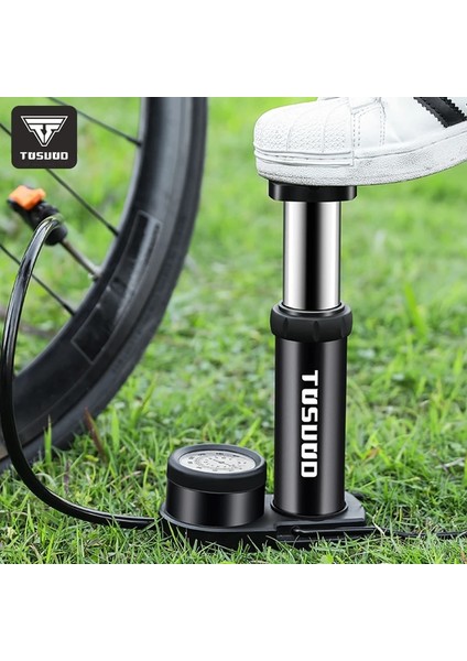 Guage Kırmızı A Stili ile Tosuod Bisiklet Pompası Ultra-Hafif Taşınabilir Mtb Bisiklet Şişirme Ayak Bomba De Ar Bicicleta Yüksek Basınçlı Bisiklet Barometre Pompası (Yurt Dışından)