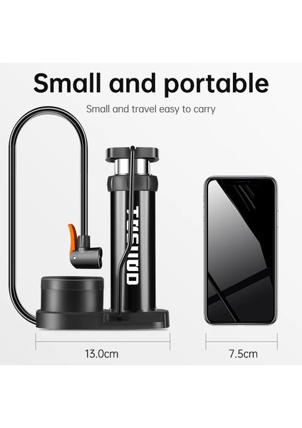 Guage Kırmızı A Stili ile Tosuod Bisiklet Pompası Ultra-Hafif Taşınabilir Mtb Bisiklet Şişirme Ayak Bomba De Ar Bicicleta Yüksek Basınçlı Bisiklet Barometre Pompası (Yurt Dışından)