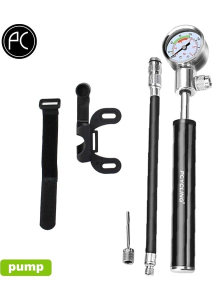 Pompa Stili Basınç Göstergesi ile Pcycling Mini Bisiklet Pompası Bisiklet El Alüminyum Alaşımlı Hava Pompası Top Lastik Mtb Fvav Için Dağ Bisikleti Pompası (Yurt Dışından)