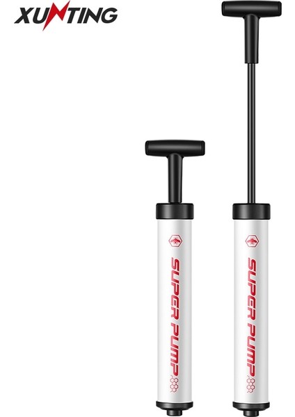 M32-01 Beyaz Stil Xunting Bisiklet Pompası Alüminyum Mini Taşınabilir Hafif Hava Pompası Futbol Bisiklet Bisiklet Topu Futbol Lastik Şişirme Bisiklet Aksesuarları (Yurt Dışından)