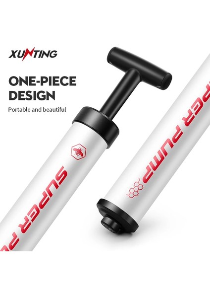 M32-01 Beyaz Stil Xunting Bisiklet Pompası Alüminyum Mini Taşınabilir Hafif Hava Pompası Futbol Bisiklet Bisiklet Topu Futbol Lastik Şişirme Bisiklet Aksesuarları (Yurt Dışından) modelleri