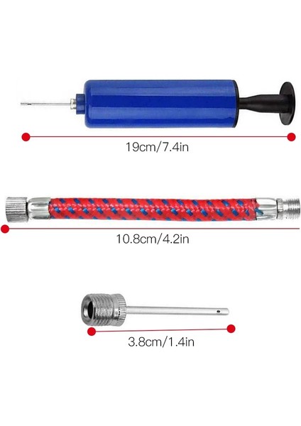 Beyaz Stil Et Dayanıklı Balon Top Şişirme Taşınabilir Esnek Hortum Voleybol Futbol Basketbol Iğne El Hava Pompası (Yurt Dışından) modelleri