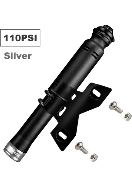 Gümüş Tarzı Wıld Man Mini Bisiklet Pompası Taşınabilir Bisiklet El Hava Pompası Top Lastik Şişirme Mtb Yol Bisikleti Uzatma Tüpü Avfv Için Pumı (Yurt Dışından)