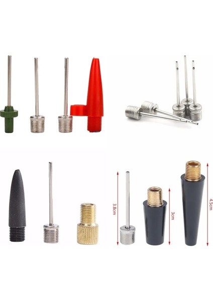 5 Adet Tarzı 1 Takım Şişirme Iğne Kitleri Iğne Hortum Spor Top Basketbol Futbol Voleybol Bisiklet Lastik Tüp Şişirme Kiti Hava Pompası Çok (Yurt Dışından) modelleri