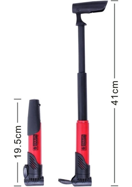 Rastgele Stil Ortable Bisiklet Pompası Mini El Pompası Bisiklet Pompası Top Oyuncak Lastik Şişirme Schrader Presta Valf Mtb Alüminyum Bisiklet Pompası (Yurt Dışından)
