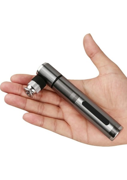 Gümüş Tarzı Taşınabilir Mini Bisiklet Pompası Mtb Dağ Bisikleti Pumı Yüksek Basınçlı Bisiklet El Hava Pompası Top Lastik Şişirme (Yurt Dışından)