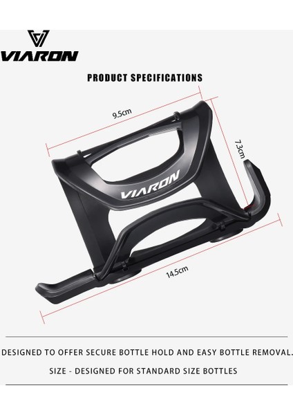 Mavi Stil Vıaron Bisiklet Şişe Su Tutucu Dağ Döngüsü Ekipmanları Için Hafif Bisiklet Su Şişesi Kafesi Vakum Kaplama Renk (Yurt Dışından) modelleri