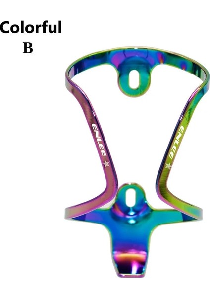 Renkli B Stili Bisiklet Şişe Tutucu Hafif Alüminyum Alaşımlı Elektroliz Bisiklet Su Isıtıcısı Dağı Açık Spor Bisiklet Sürme Su Şişesi Kafesi (Yurt Dışından)