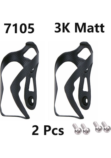 2 Adet 3k MAT7105 Stili Elıtaone Bisiklet Karbon Fiber Su Şişesi Kafesi Mtbroad Bisiklet Şişe Tutucu (Yurt Dışından)