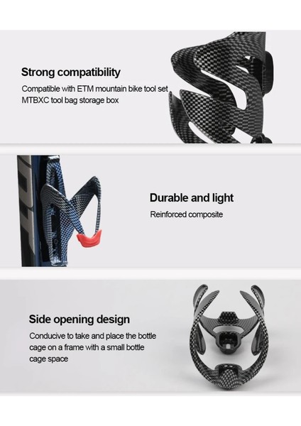Logo Stili Olmadan Bisiklet Bisikleti Tam Karbon Fiber Renkli Dağ Yol Bisikleti Su Şişesi Tutacağı Kafesler 3k Karbon Mat Bisiklet Şişesi Tutacağı (Yurt Dışından) indirimleri