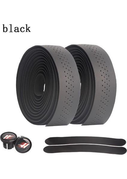 Hassns Siyah Stil Hassns Yol Bisikleti Gidon Bant Bisiklet Için Kolları Grta Manillar Bar Askı Sarma Askı Şerit Bisiklet Manşetleri Bartape (Yurt Dışından)