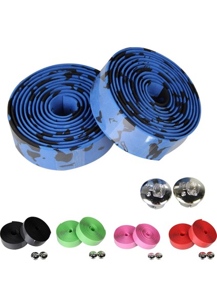 Lacivert Tarzı Lismo Gidon Bant Kamuflaj Bisiklet Kolu Kemer Bisiklet Mantarı Kaymaz Gidon Bant Sargı Bisiklet Aksesuarları (Yurt Dışından) fırsatları