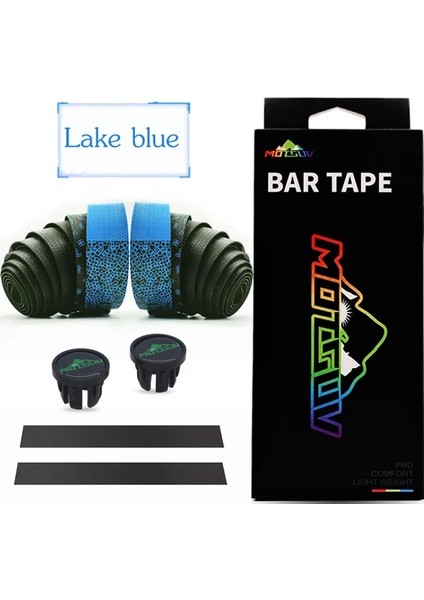 Mavi Göl Stili Vxm Bisiklet Gidon Bandı Yol Bisikleti Bar Bandı Pu Bisiklet Gidon Bandı Bisiklet Sönümleme Titreşim Önleyici Sargı Bisiklet Aksesuarları (Yurt Dışından)