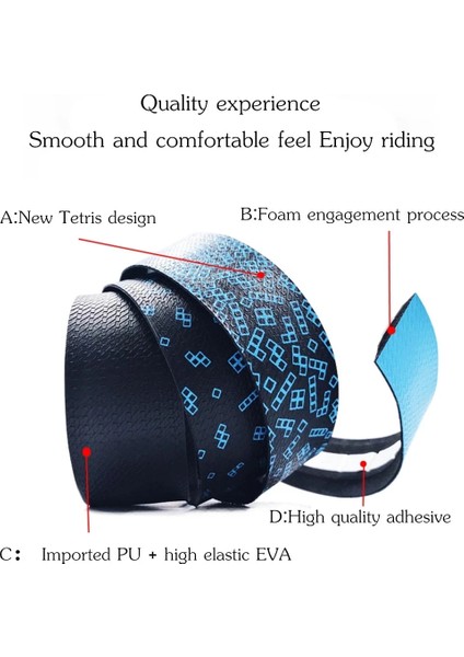 Mavi Göl Stili Vxm Bisiklet Gidon Bandı Yol Bisikleti Bar Bandı Pu Bisiklet Gidon Bandı Bisiklet Sönümleme Titreşim Önleyici Sargı Bisiklet Aksesuarları (Yurt Dışından) fırsatları