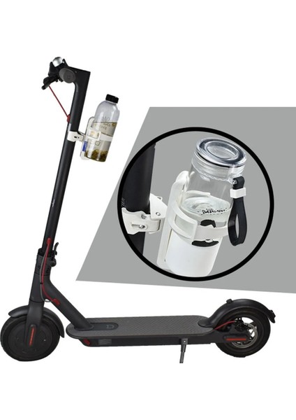 Beyaz Stil Scooter Su Bardağı Braketi Elektrikli Scooter Bisiklet Şişe Kafes Tutucu Su Isıtıcısı Raf Xiaomi Pro Scooter Aksesuarları (Yurt Dışından) modelleri