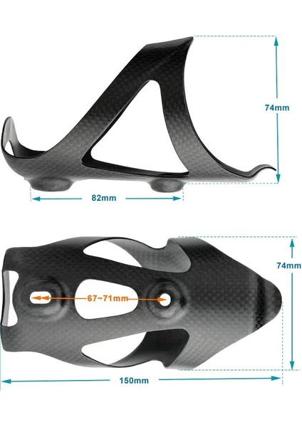 Matt 1p Ti Cıvata Stili Sıcak Yeni Süper Hafif 25 Gram Karbon Fiber Şişe Kafesi 3k Mat Bisiklet Su Şişesi Tutacağı Paslanmaz Çelik Cıvata Dahil (Yurt Dışından) fiyatları